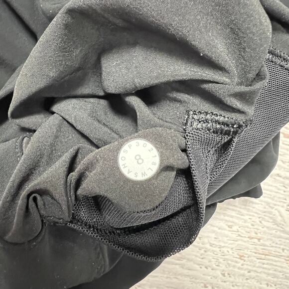 Lululemon On The Fly Pant Woven 28" WOMENS 8 Black Joggers Travel Pockets EUC - Picture 6 of 12